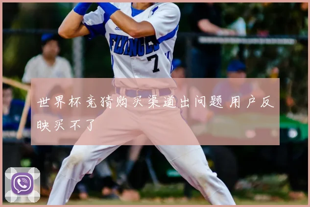世界杯竞猜购买渠道出问题 用户反映买不了